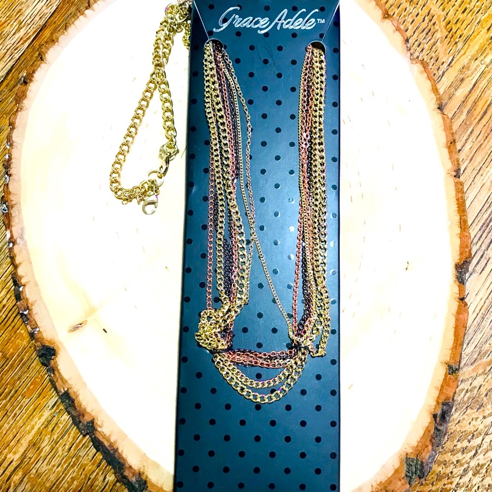 Grace Adele multi chain necklace